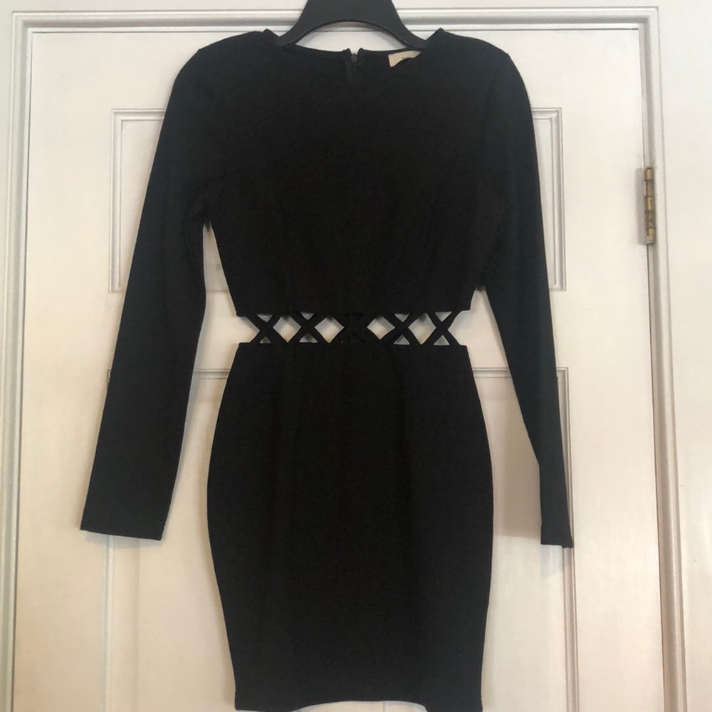 Back long sleeved dress